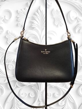 NWOT kate spade Margot Convertible Black Leather Handbag